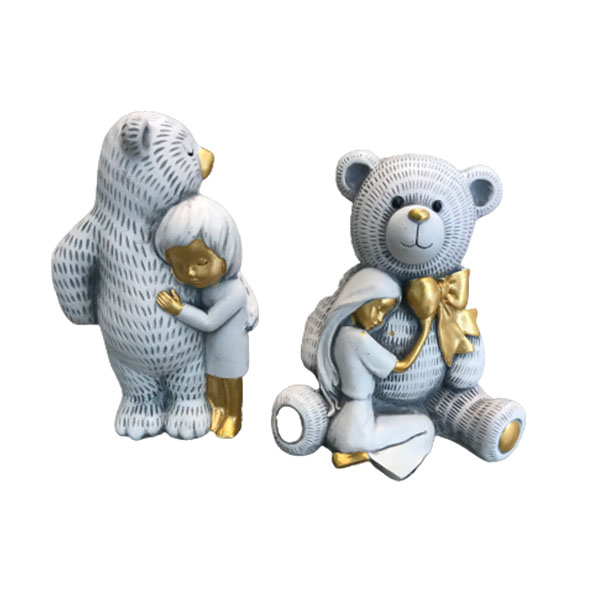 مجسمه مدل خرس مهربون مجموعه 2 عددی