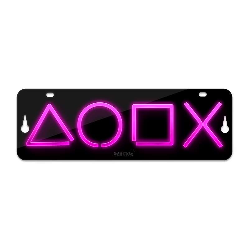 چراغ دیواری نئون دیزاین مدل Ps-Keys-BL_PN