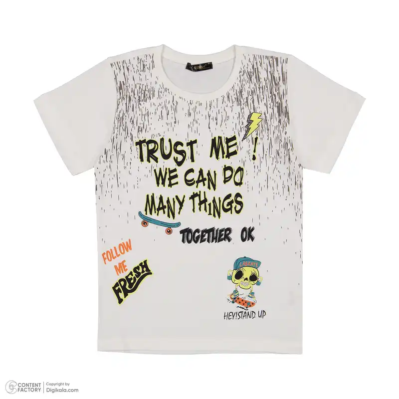 ست تی شرت و شلوارک پسرانه اوزکان مدل 4314443