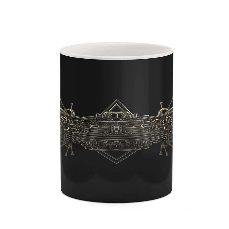 ماگ کاکتی مدل زمینه مشکی فانتزی کد mgh19170