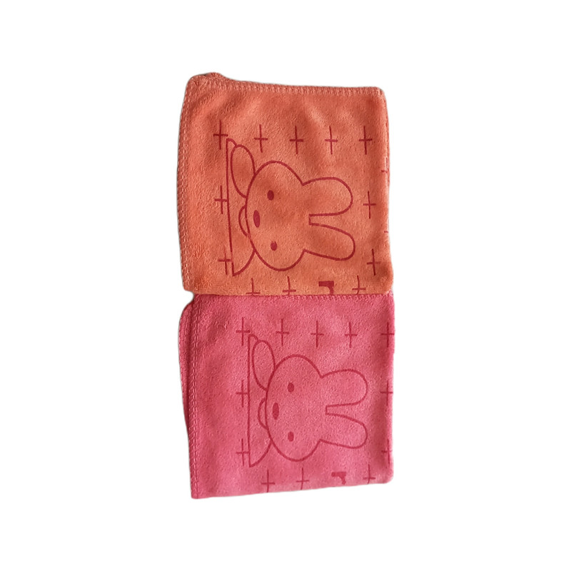 دستمال نظافت مدل میکروفایبر طرح خرگوش مجموعه 2 عددی