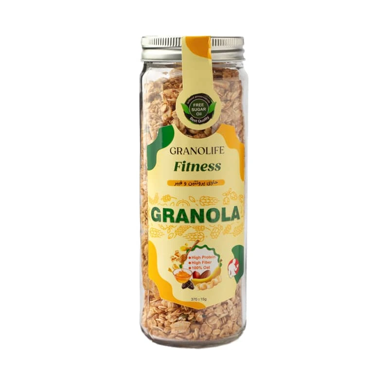 گرانولا پروتئینی موز و بادام زمینی وگان ویگر - 370 گرم