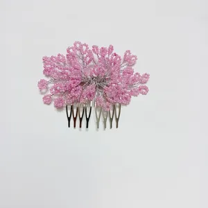 شانه مو زنانه مدل گل های بهاری
