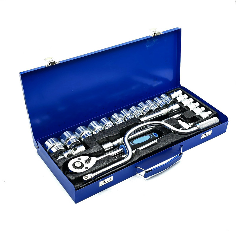 آچار بکس جعبه ای کرول مدل 24PCS-SOCKET SET سایز 8 الی 32 میلی متر مجموعه 24 عددی