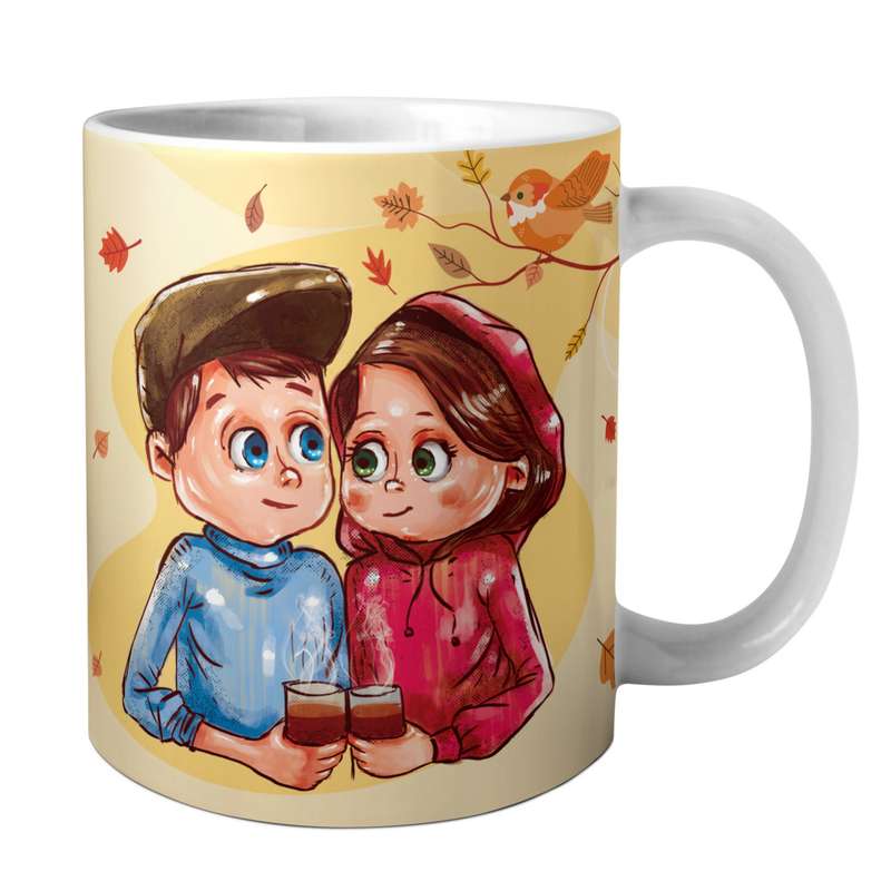 ماگ مدل عشق پاییزی من تولدت مبارک