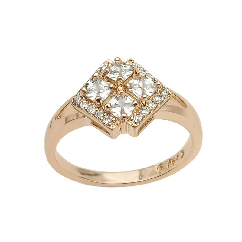 انگشتر زنانه مدل استیل طرح شکوفه کد cm4124