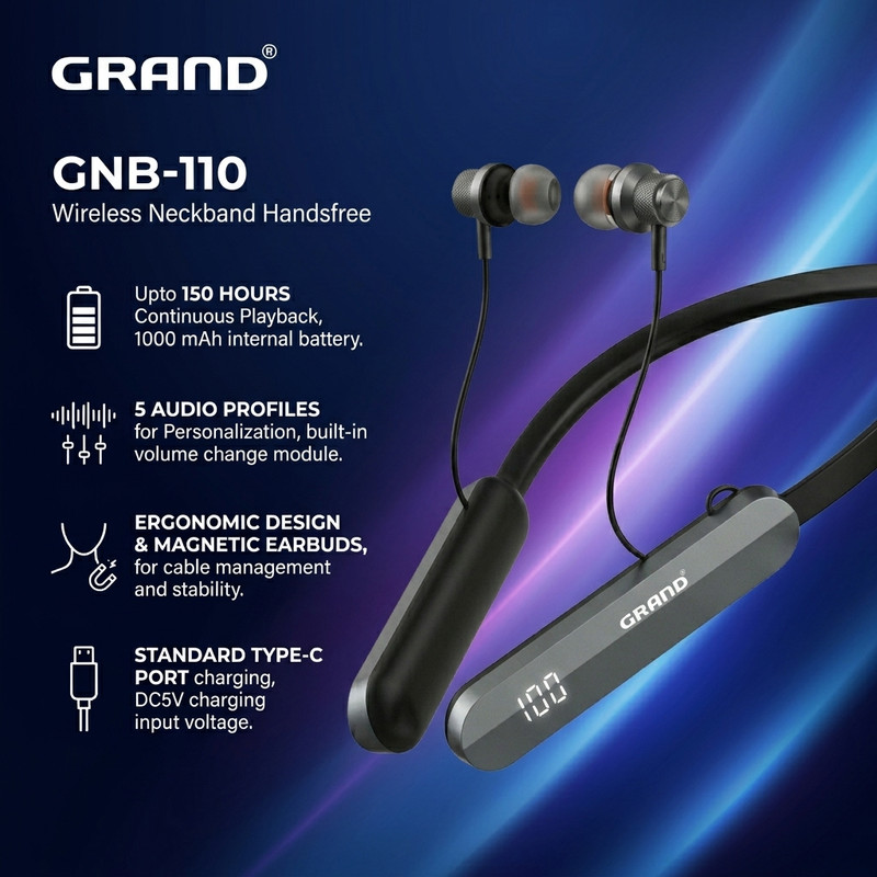 هدفون بلوتوثی گرند اسکای مدل GNB - 110