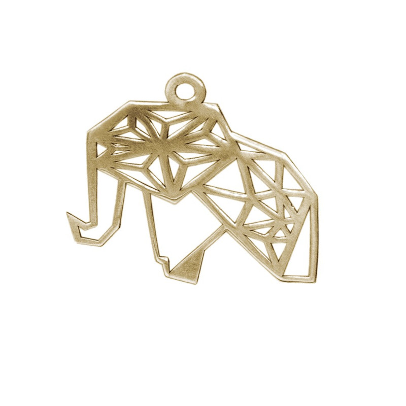 شمش نقره ژابیز مدل اوریگامی ماموت h186