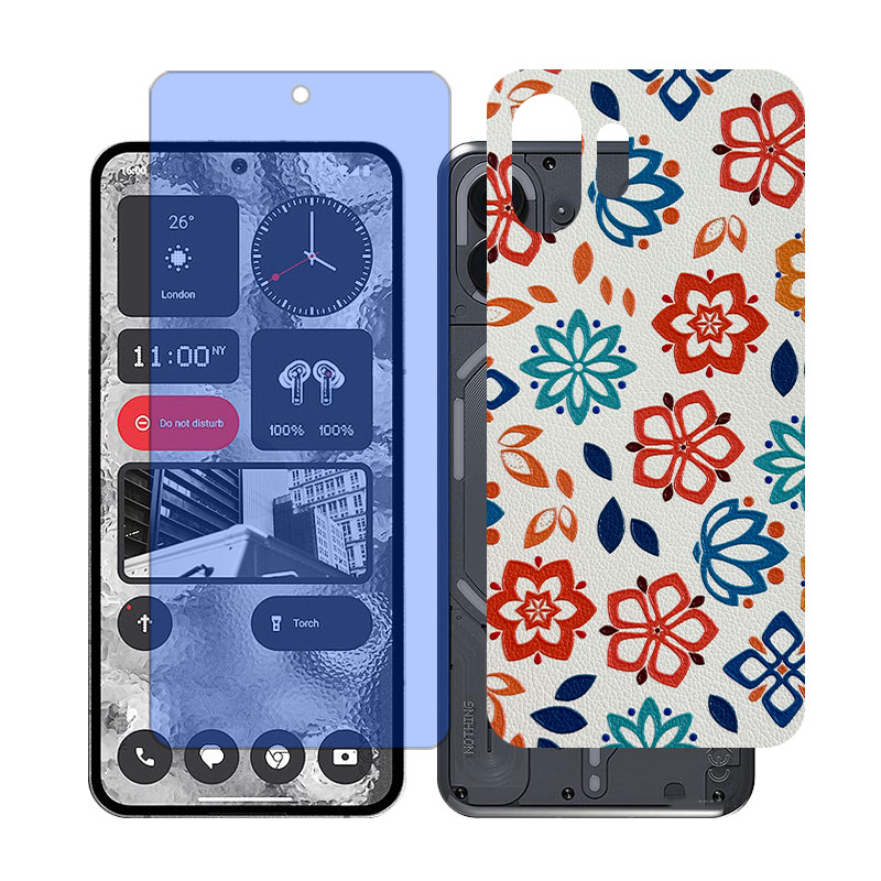 محافظ صفحه نمایش بلو کات گلس مدل Together مناسب برای گوشی موبایل ناتینگ 2 Phone به همراه برچسب پوششی پشت گوشی
