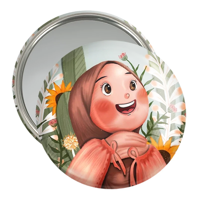 آینه جیبی خندالو مدل دخترانه باحجاب کد 25986