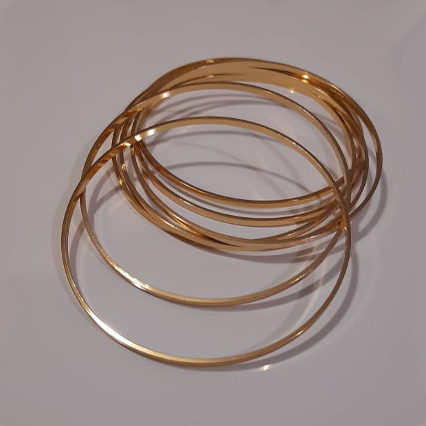 النگو زنانه وای اس ایکس مدل آینه ای بسته 7 عددی