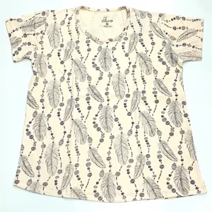 تی شرت آستین کوتاه زنانه مدل پنبه ای دریم کچر رنگ گلبهی