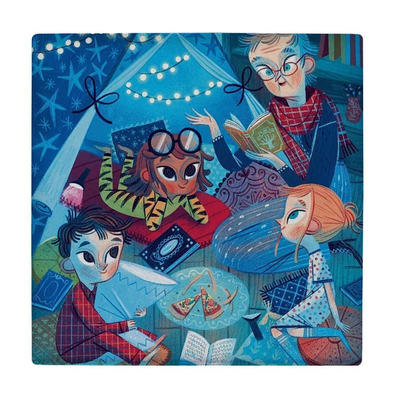  زیر لیوانی طرح مادر بزرگ قصه گو کد    3655397_1628