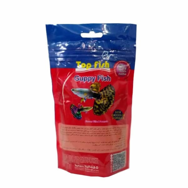 غذای ماهی تاپ فیش مدل گوپی فیش وزن 100 گرم