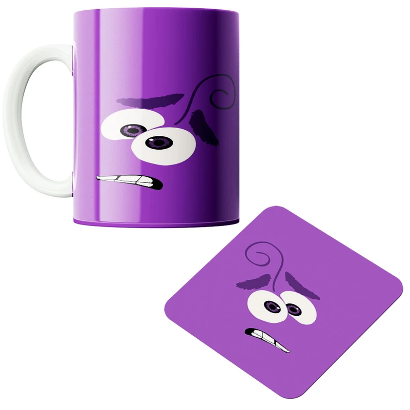 ماگ پادآفرین مدل کاراکتر کد 412 به همراه زیر لیوانی 