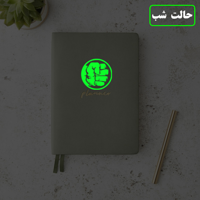 استیکر تزئینی موبایل و تبلت مدل شبنما طرح مشت هالک