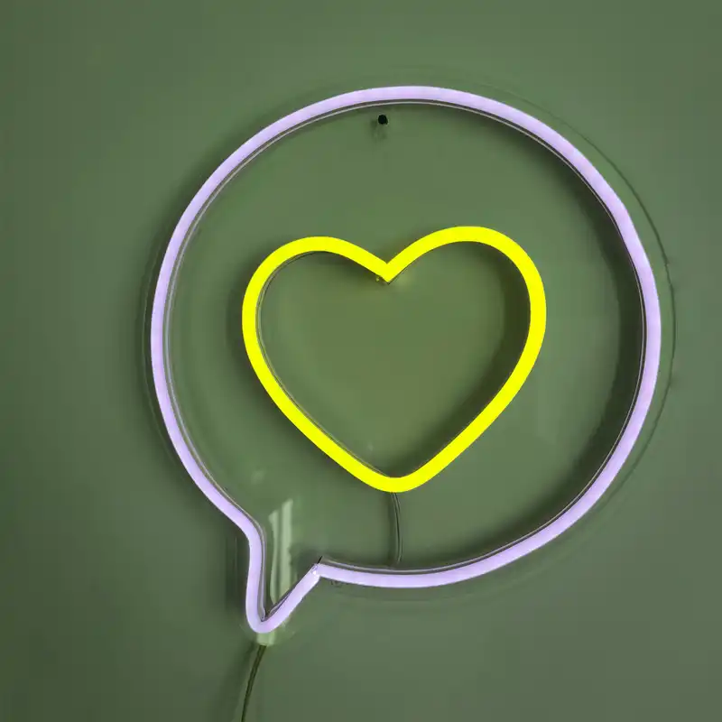 چراغ تزئینی طرح پیام قلب