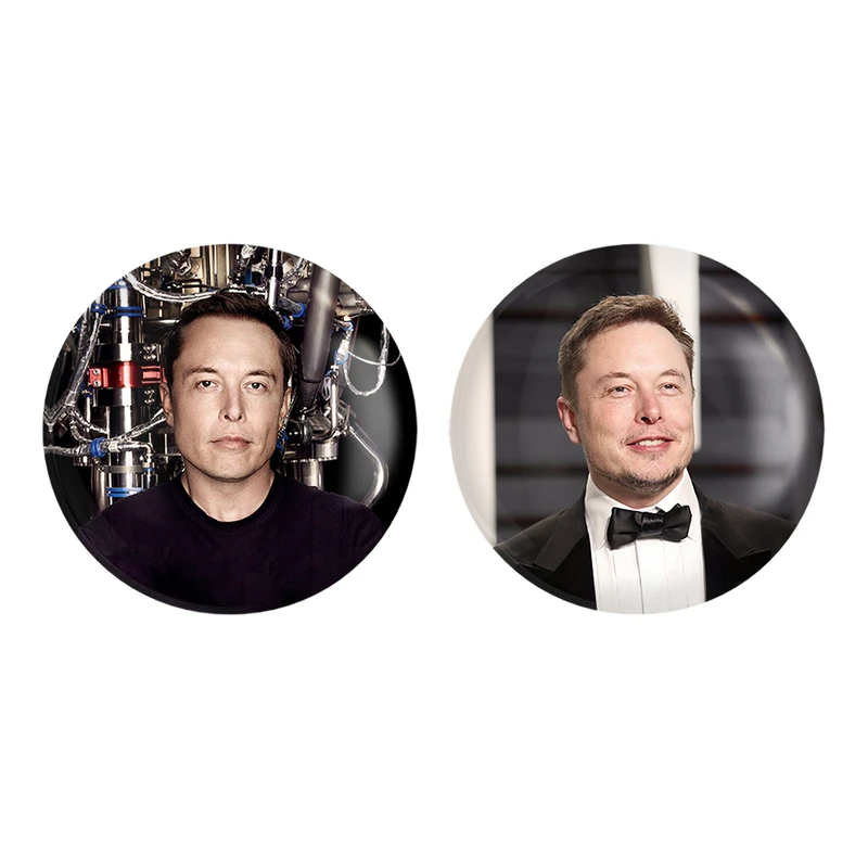 مگنت خندالو طرح ایلان ماسک Elon Musk کد 1092210920 مجموعه 2 عددی