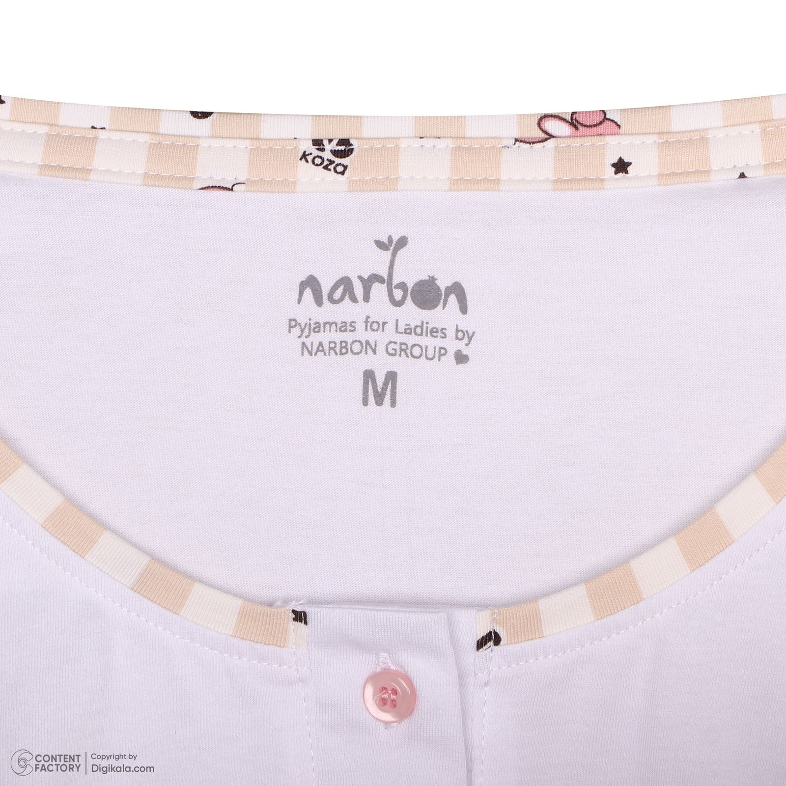 ست تاپ و شلوارک زنانه ناربن مدل 15211128 رنگ سفید -  - 10