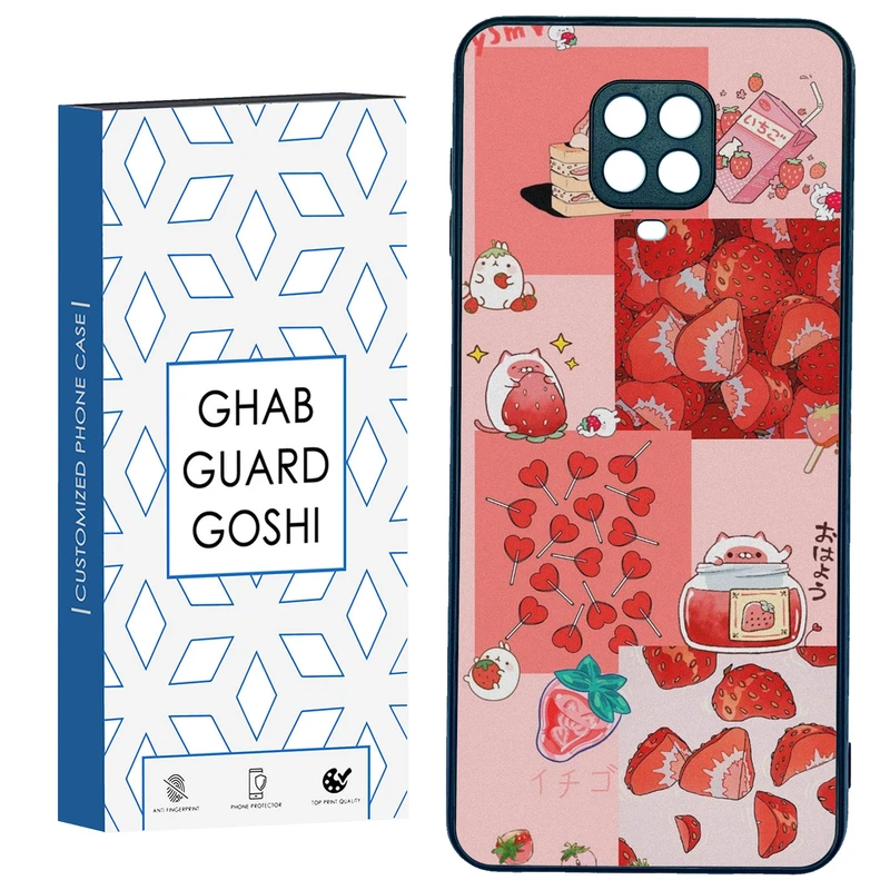 کاور قاب گارد گوشی طرح توت فرنگی کد TPU-275 مناسب برای گوشی موبایل شیائومی Redmi Note 9 pro / Note 9s