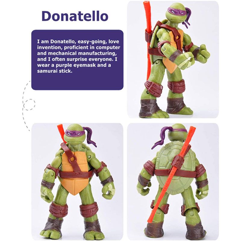 اکشن فیگور مدل لاکپشت های نینجا بسته 4 عددی - - 11