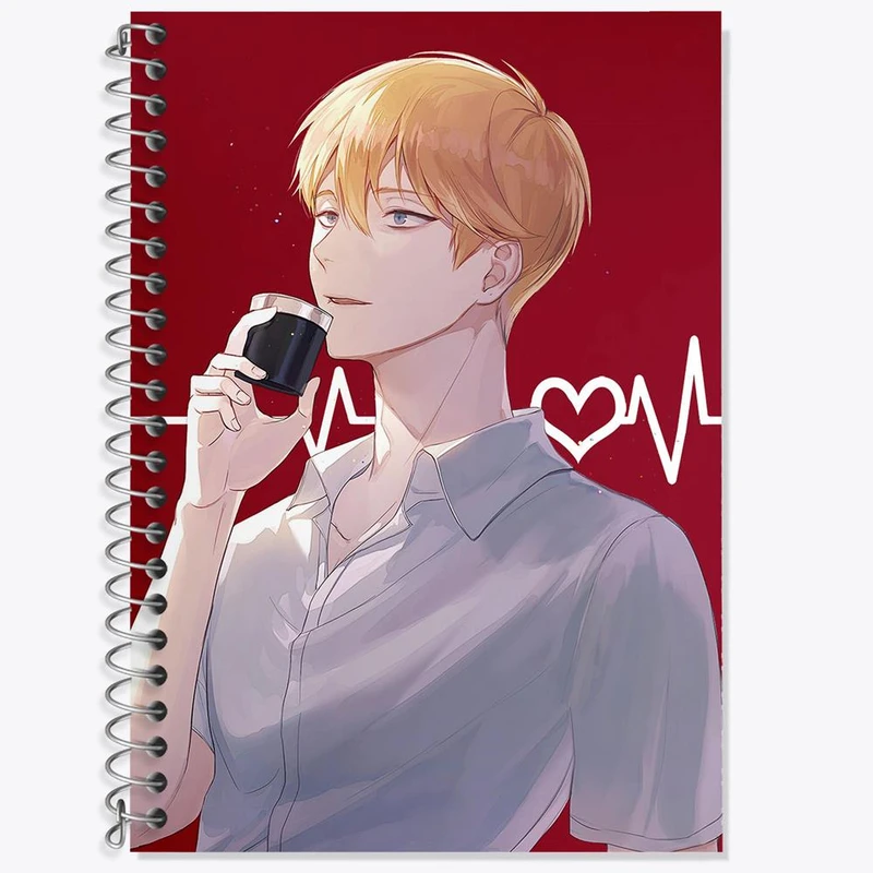 دفتر زبان 50 برگ خندالو مدل سه خط طرح میوکی ساما انیمه کاگویا ساما کد 16031