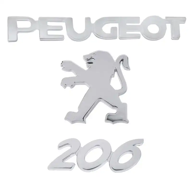 آرم صندوق عقب خودرو بیلگین مدل Pr-3 مناسب برای پژو 206 مجموعه 3 عددی