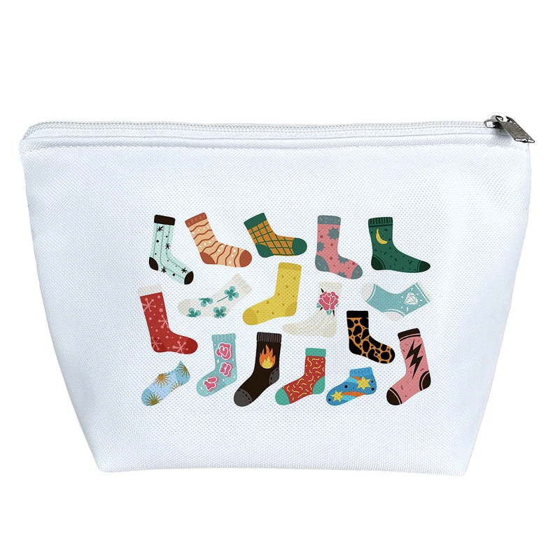 کیف لوازم آرایش دخترانه خندالو مدل جوراب کد H686