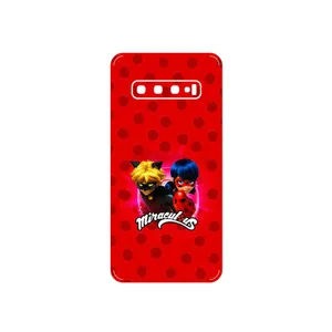 MAHOOT Ladybug and Cat Noir Cover Sticker for Samsung Galaxy S10