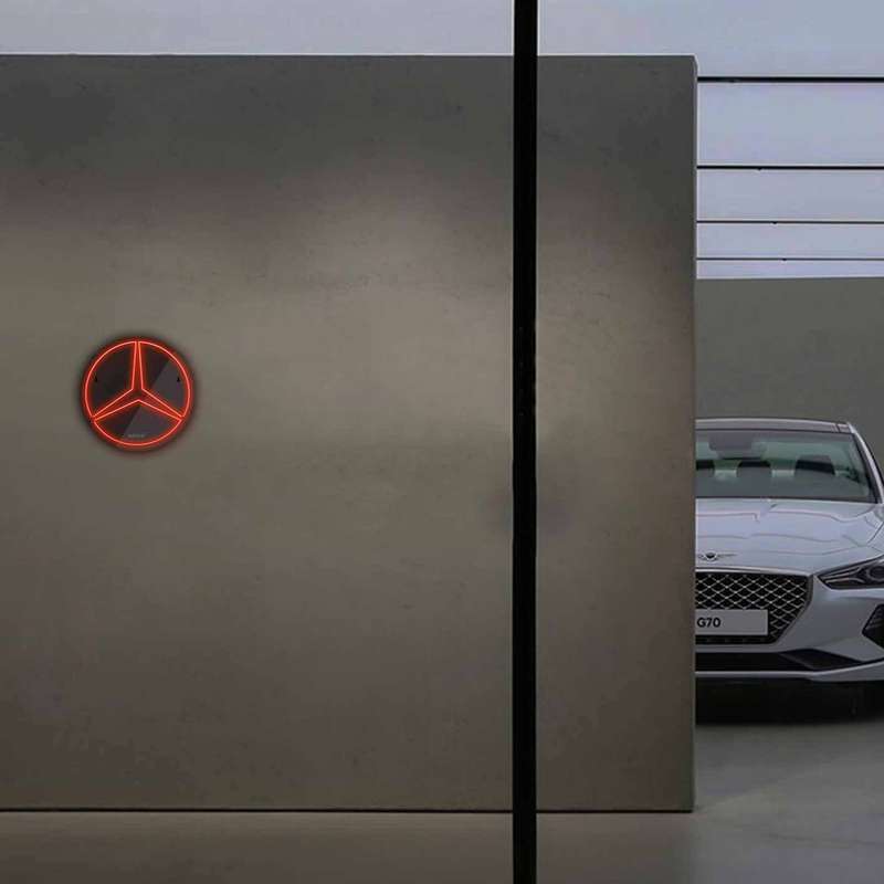 چراغ دیواری نئون دیزاین طرح Benz-BL_RD