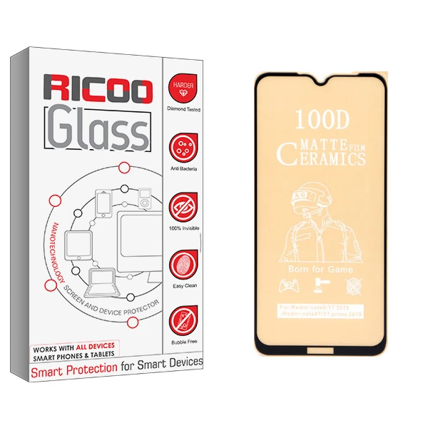 محاظ صفحه نمایش مات ریکوو مدل +HD مناسب برای گوشی موبایل شیائومی Redmi Note 8