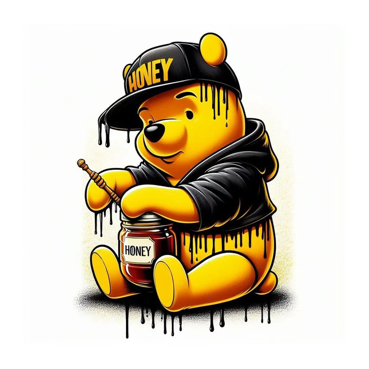 استیکر پارچه و لباس پاد آفرین مدل تدی کارتونی کد 253