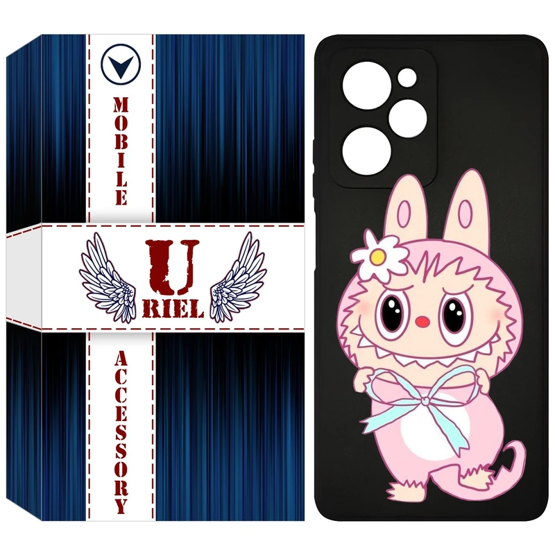 کاور یوریل مدل KSH کد 146 طرح عروسک لبوبو مناسب برای گوشی موبایل شیائومی Poco X5 Pro / Redmi Note 12 Pro 5G
