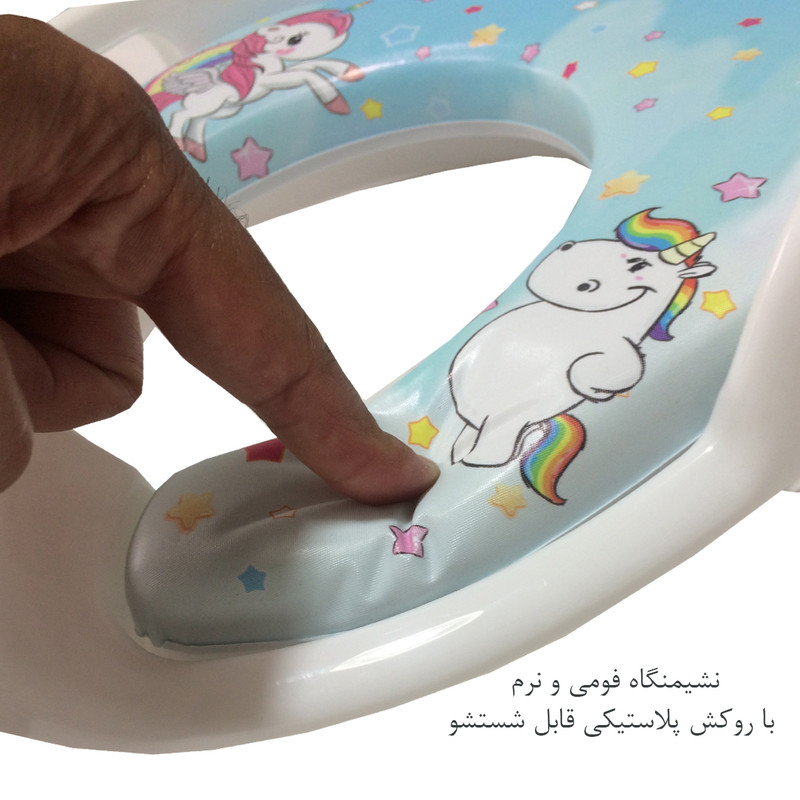 تبدیل توالت فرنگی کودک طرح تک شاخ کد PK-H305