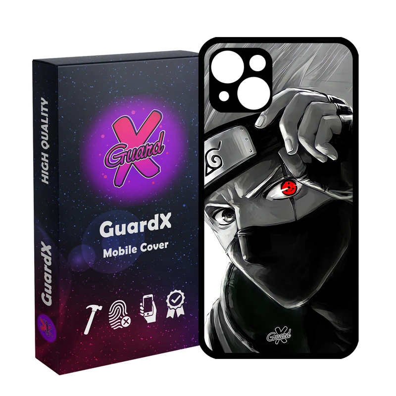 کاور گارد ایکس طرح Kakashi Anime مدل Glass10588 مناسب برای گوشی موبایل اپل iPhone 13