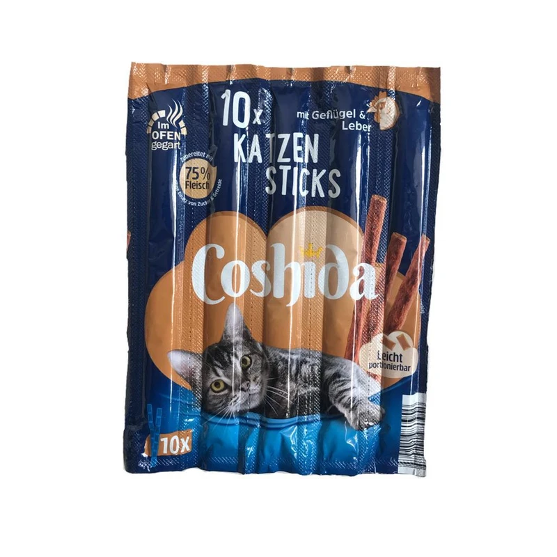 تشویقی گربه کوشیدا مدل  new geflugel and leber بسته 5 عددی