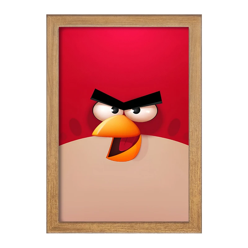 تابلو خندالو مدل پرندگان خشمگین (Angry Birds) کد F3306