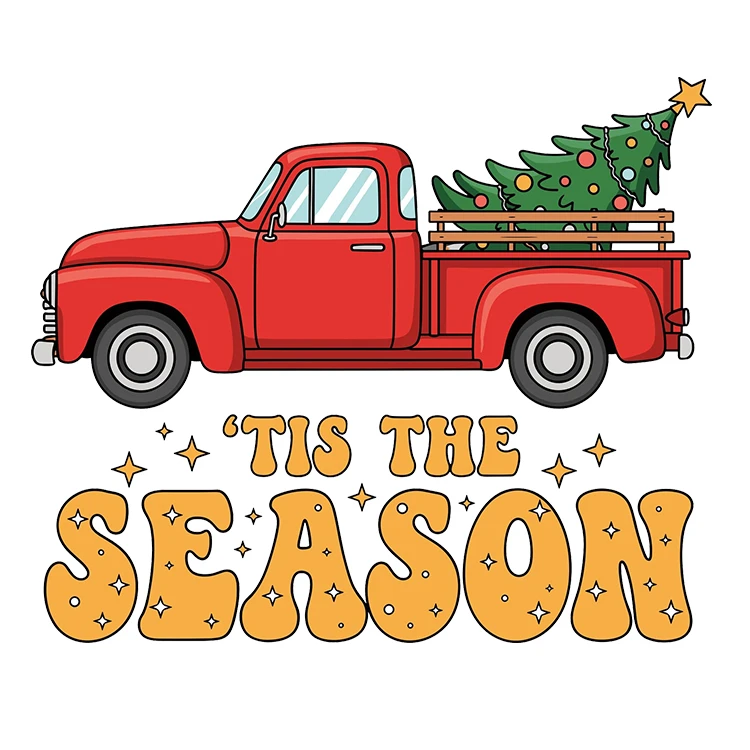 استیکر پارچه و لباس پاد آفرین مدل کریسمس کد S3280