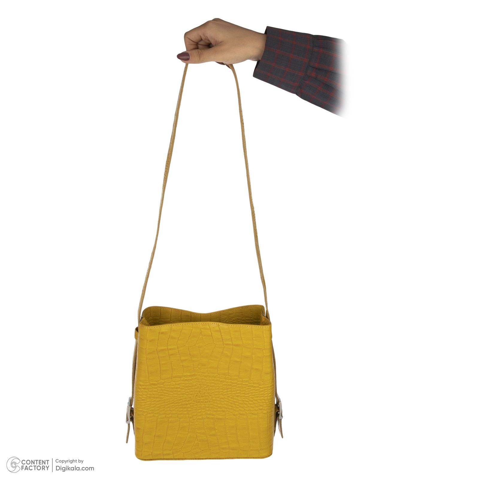 کیف رودوشی زنانه کایا چرم مدل K630-corco-yellow -  - 6