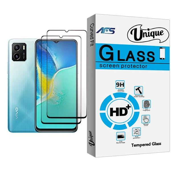 محافظ صفحه نمایش سرامیکی ای اف اس مدل Unique Glass2 مناسب برای گوشی موبایل ویوو Y15s بسته دو عددی