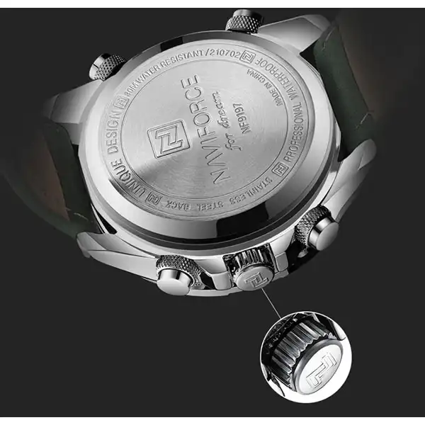 ساعت مچی عقربه‌ای مردانه نیوی فورس مدل NF 9197 SGN