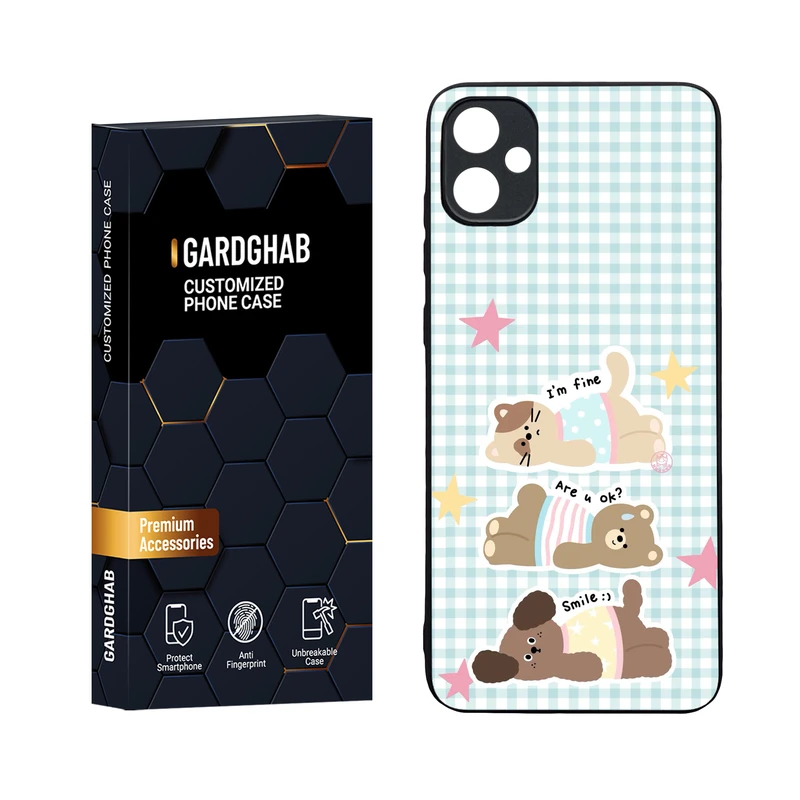 کاور گارد قاب مدل دورژله ای پشت گلس فانتزی مناسب برای گوشی موبایل سامسونگ Galaxy A05