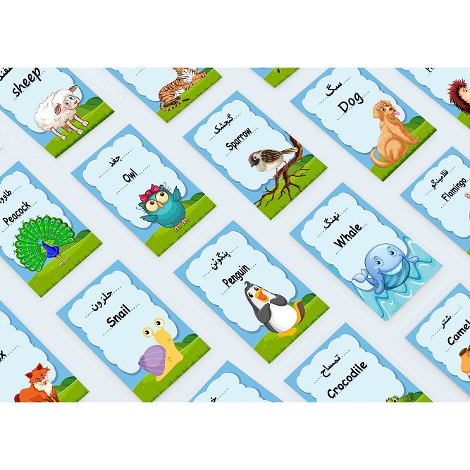 بازی آموزشی مدل حیوانات و جانوران مجموعه 57 عددی