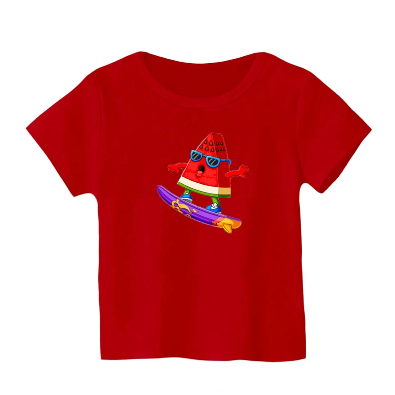 تی شرت آستین کوتاه بچگانه مدل هندوانه یلدایی کد 2