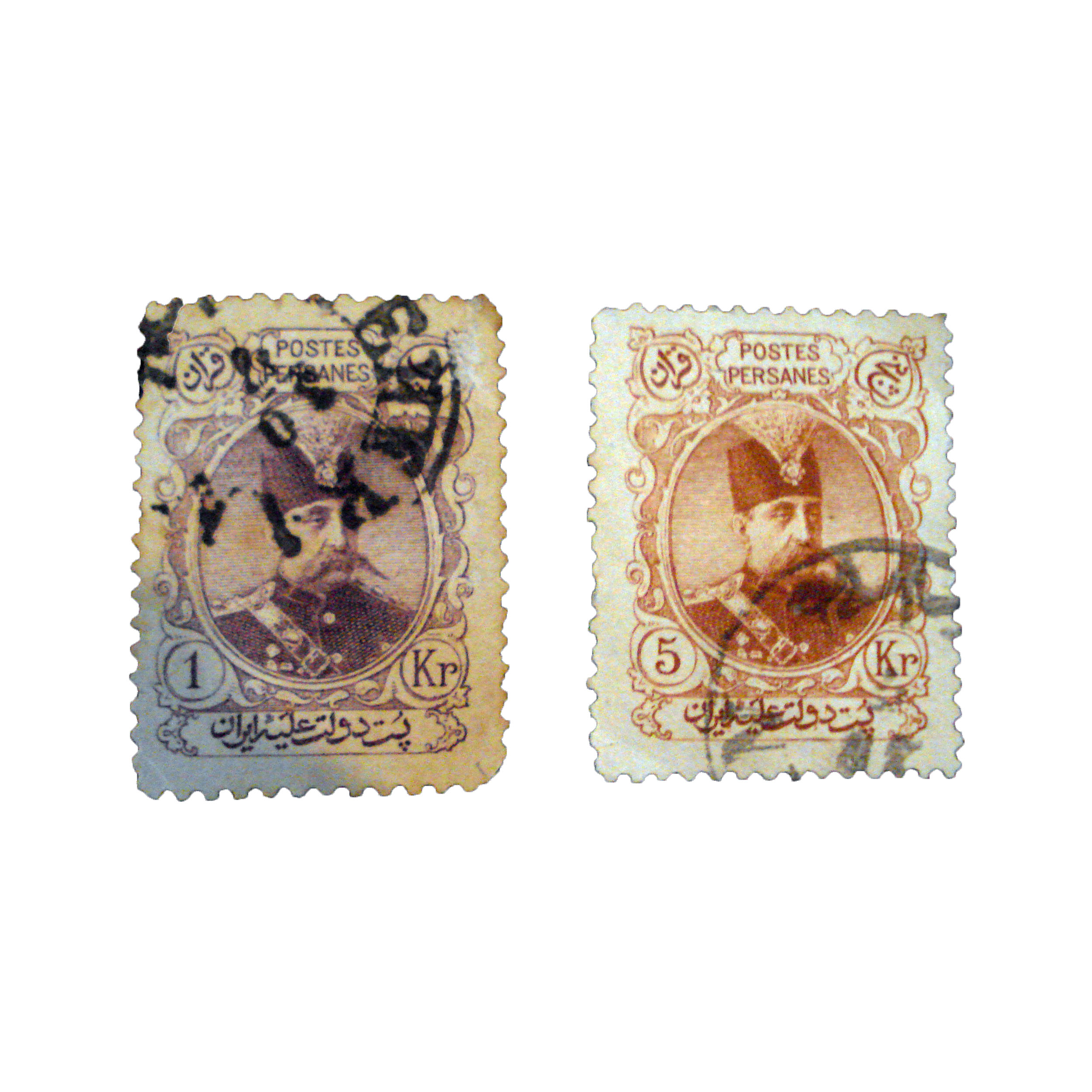 تمبر یادگاری مدل مظفری کد moza-51 مجموعه 2 عددی