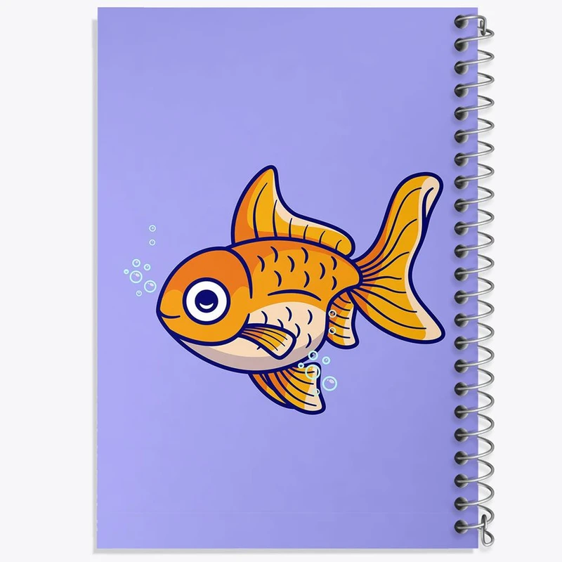 دفتر لیست خرید 50 برگ خندالو طرح حیوانات بامزه ماهی کد 29691