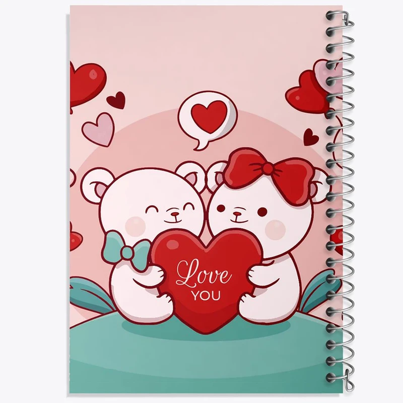 دفتر ژورنال نویسی 50 برگ خندالو مدل نقطه ای طرح عاشقانه کد 27127