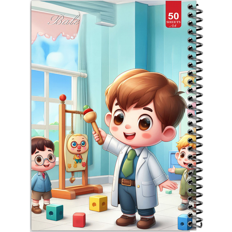 دفتر نقاشی 50 برگ انتشارات بله طرح پسرانه اتاق بازی کد A4-L588