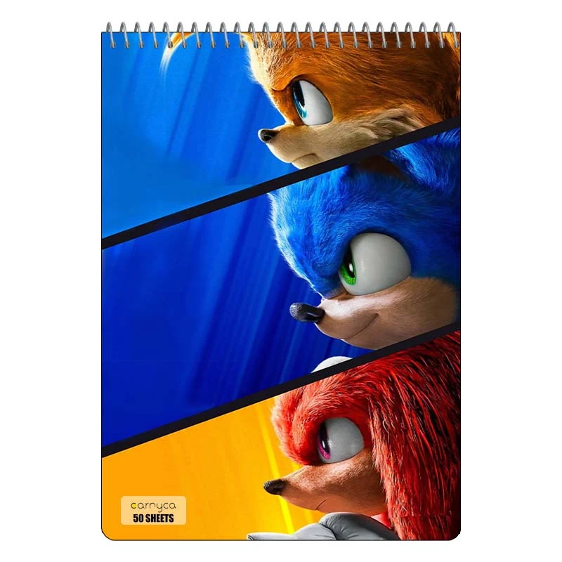 دفتر نقاشی 50 برگ سیمی کارنیکا طرح سونیک Sonic کد 71895