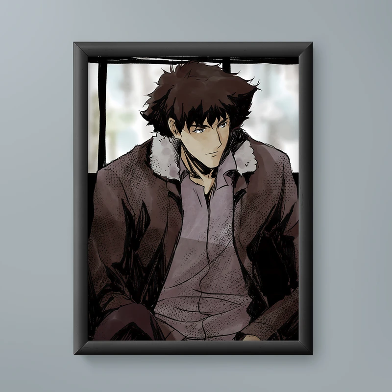 تابلو مدل انیمه اسپایک اسپیگل کابوی بیباپ Spike Spiegel Cowboy Bebop anime 23